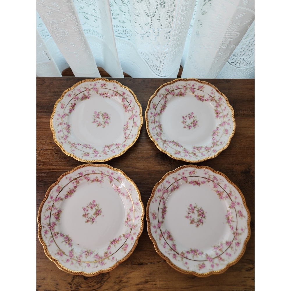 Carlsbad‎ China Kaiserin Maria Theresia Bread Plate 7" Bridal Rose MZ Austria